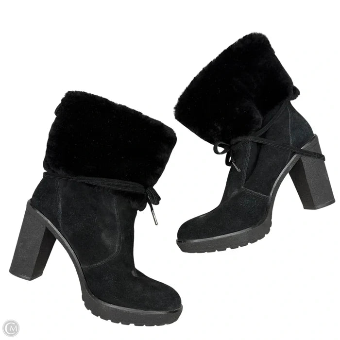 Boots Ankle Heels By Michael By Michael Kors In Black, Size: 9.5