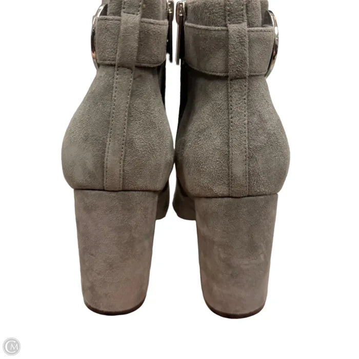 Boots Ankle Heels By Tommy Hilfiger In Grey, Size: 8.5