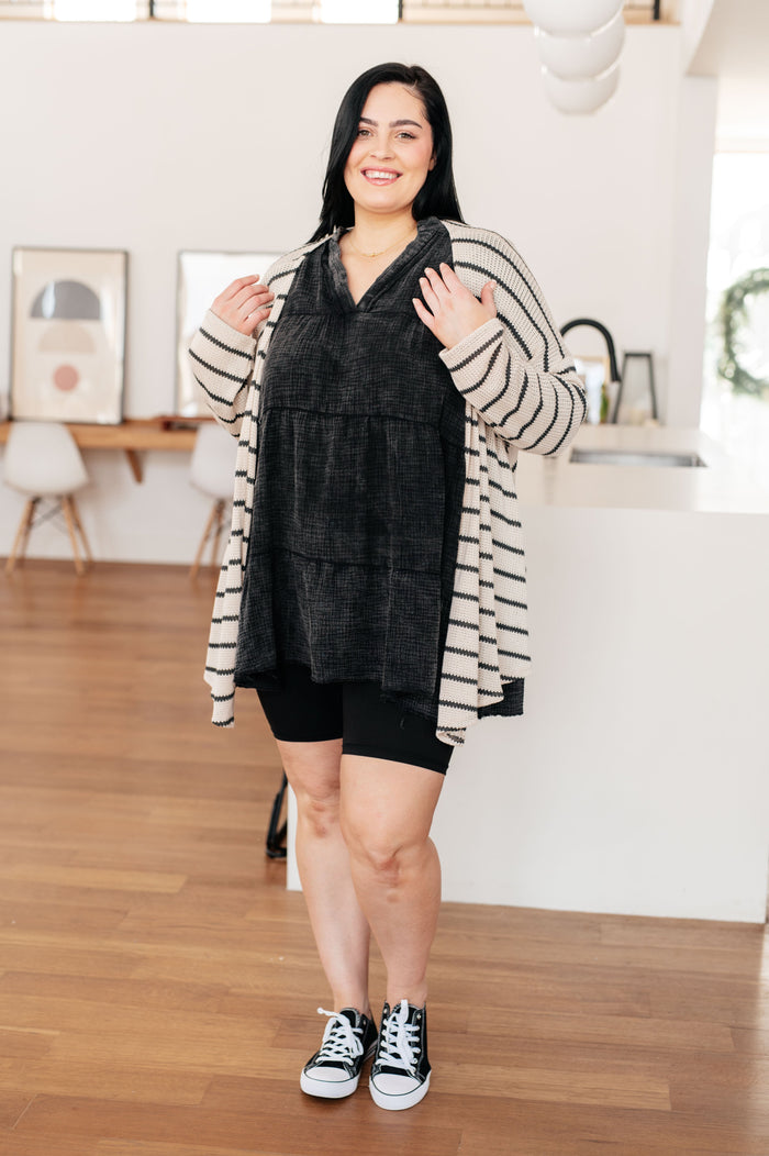 Borrowed Time Mineral Wash V-Neck Dress Knee Length Dress Ave Shops- Tilden Co.