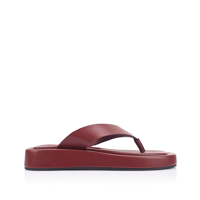 Bouncer II Flatform Thongs - Berry Red
