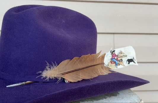 Break-away Roping Painted Turkey Feather