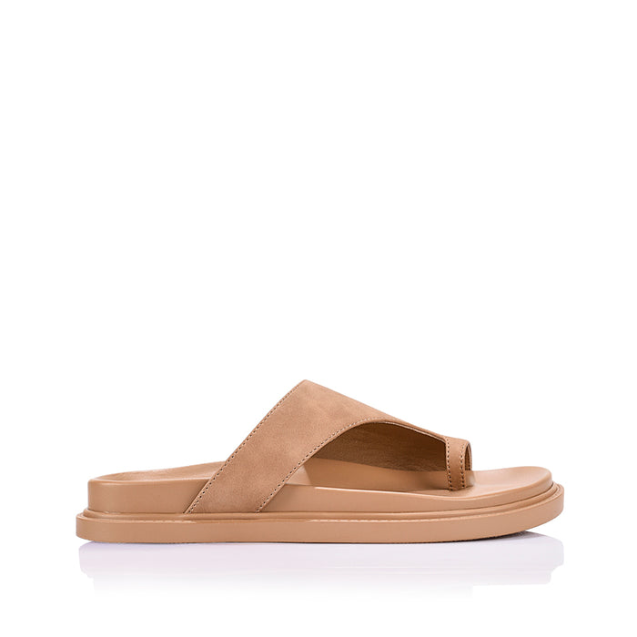 Brenda Footbed Slides - Biscuit