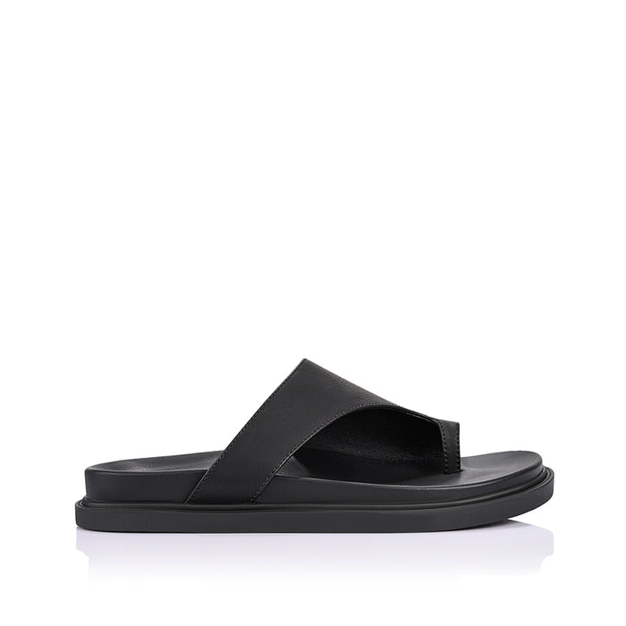 Brenda Footbed Slides - Black