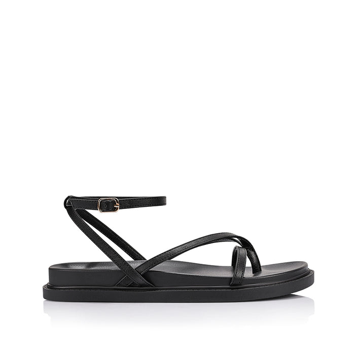 Brinley Footbed Sandals - Black