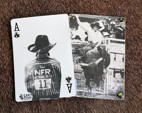 Bull Rider Hat Card Set - Black & White - Design #1