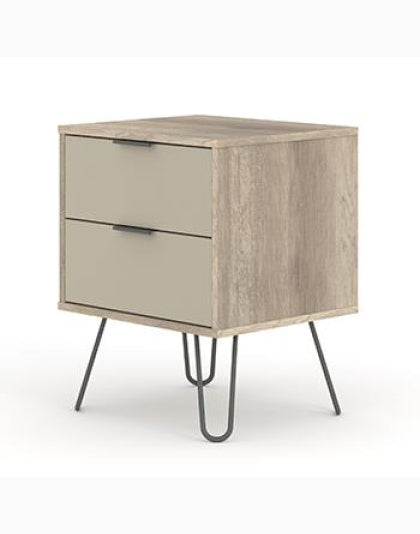 Cabus 2 drawer bedside cabinet
