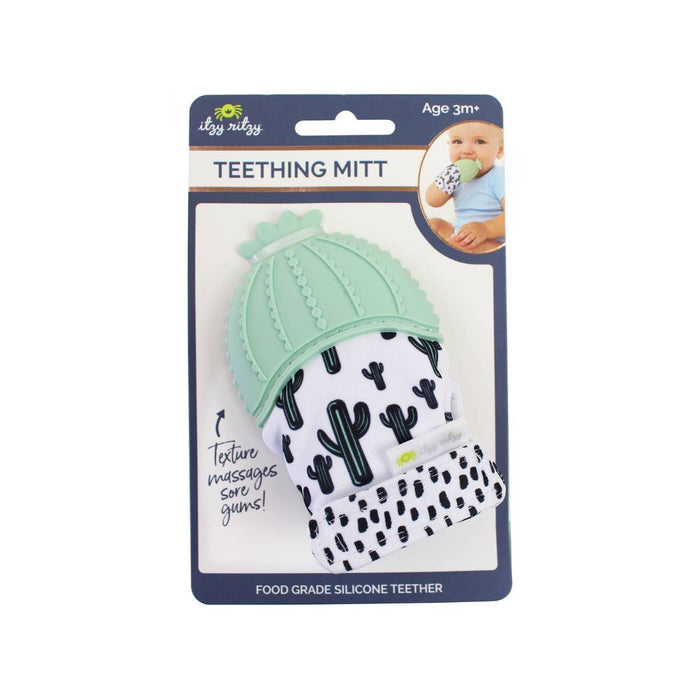 Cactus Itzy Mitt™ Silicone Teething Mitts - Premium Baby Soothers from Itzy Ritzy - Just $8.95! Shop now at Pat's Monograms