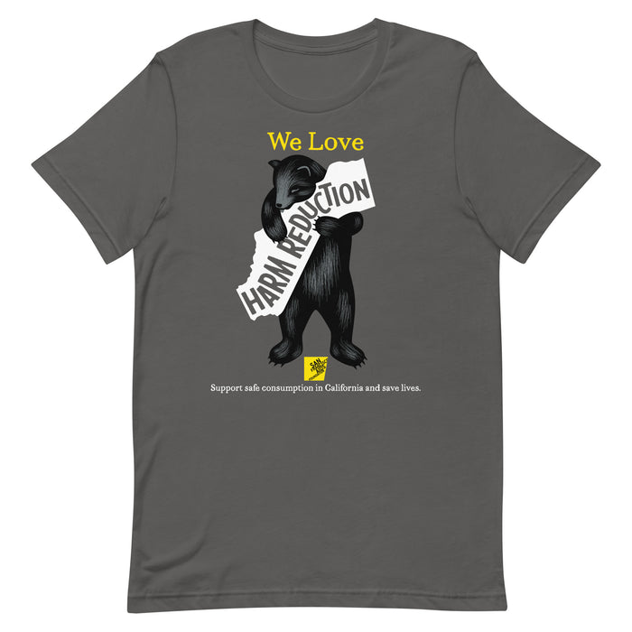 California Loves Harm Reduction Gender Neutral T-shirt