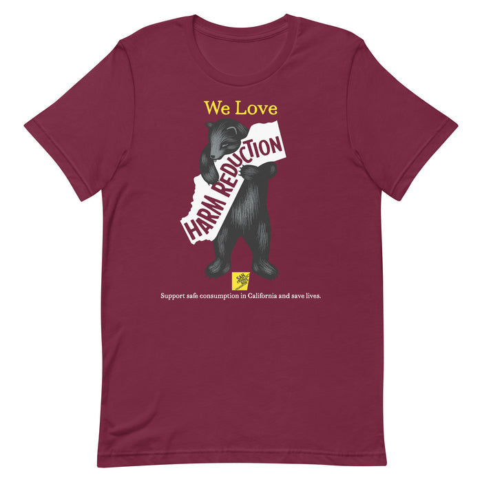 California Loves Harm Reduction Gender Neutral T-shirt