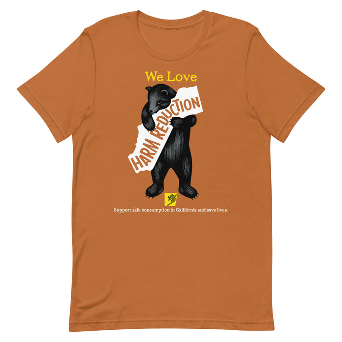 California Loves Harm Reduction Gender Neutral T-shirt
