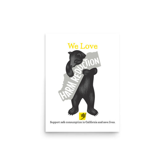 California Loves Harm Reduction Poster