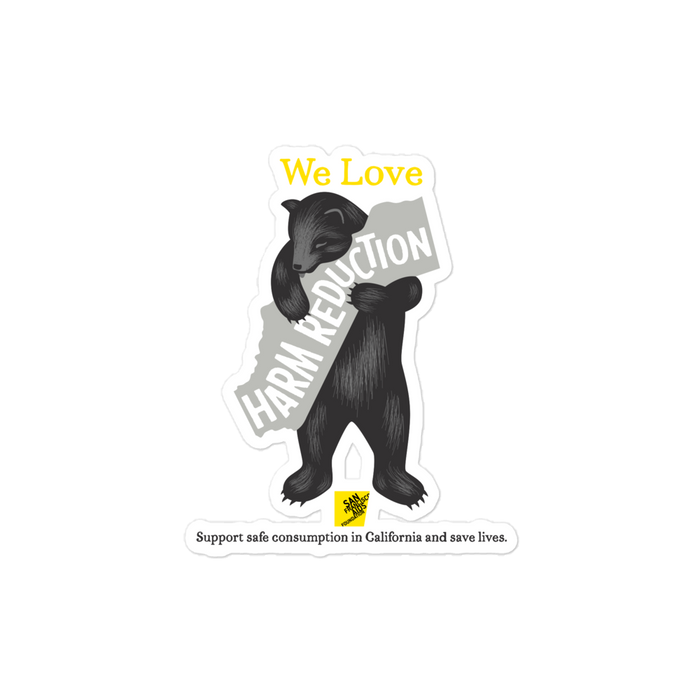 California Loves Harm Reduction Sticker