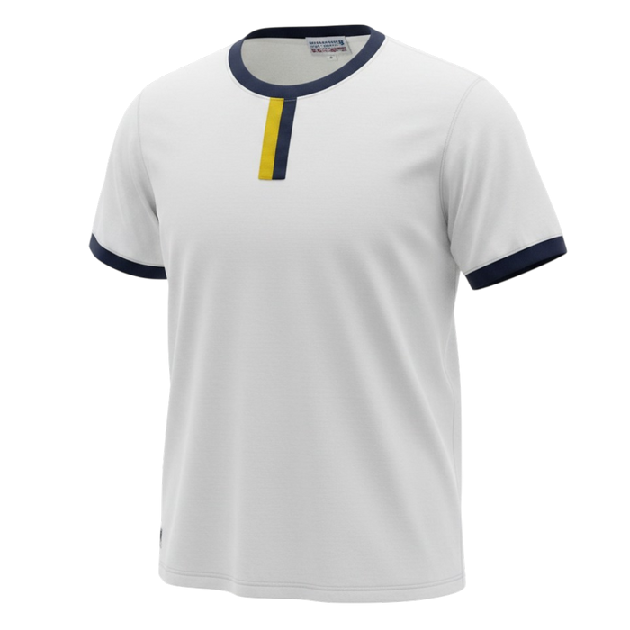 Camp Tab Ringer Tee - Gold/Navy