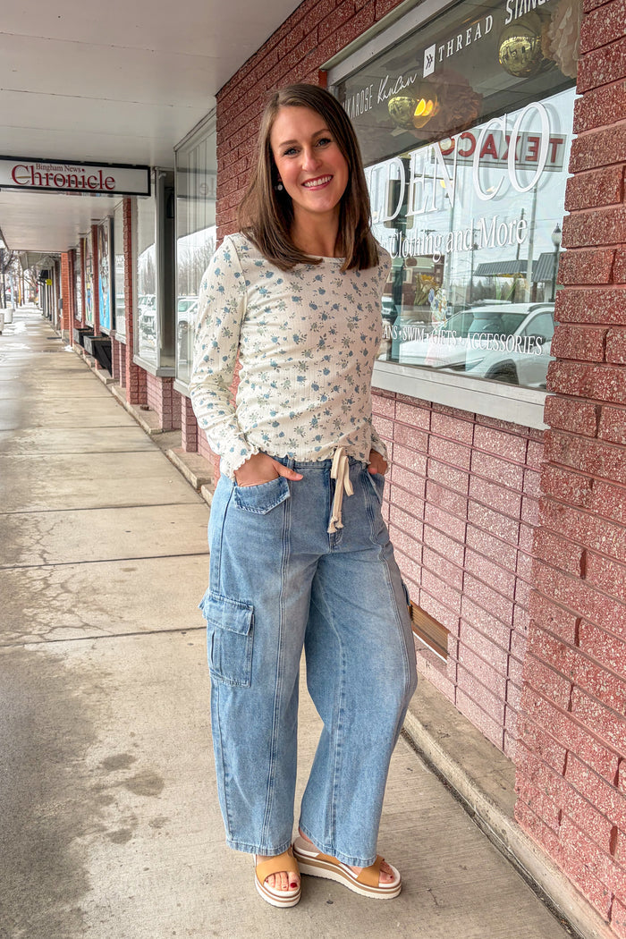 Cargo Barrel Denim Jeans Jeans Aaron & Amber- Tilden Co.