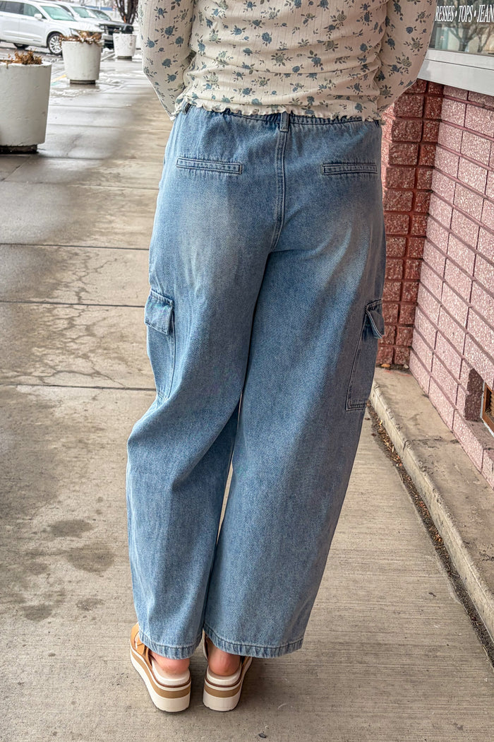 Cargo Barrel Denim Jeans Jeans Aaron & Amber- Tilden Co.