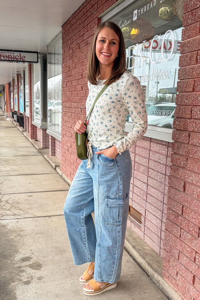 Cargo Barrel Denim Jeans Jeans Aaron & Amber- Tilden Co.