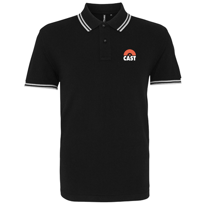 Cast Black White Polo Shirt