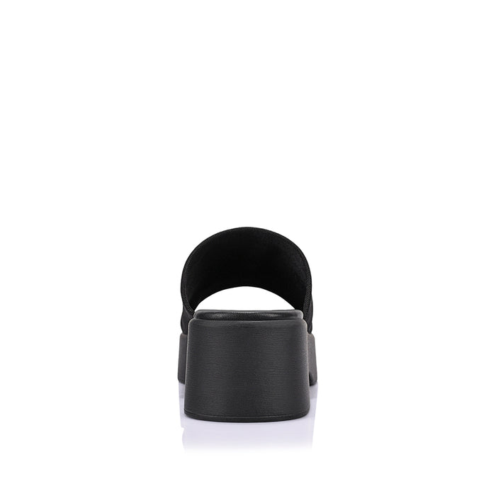 Cherry Flatform Slides - Black Mesh