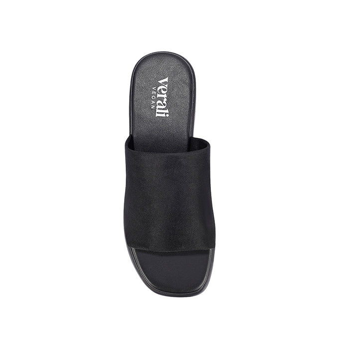 Cherry Flatform Slides - Black Mesh