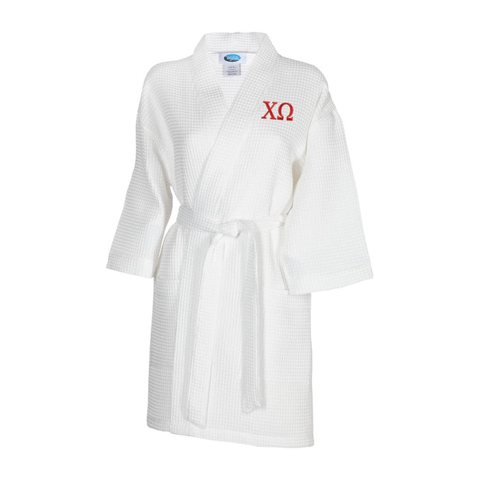 Chi Omega Waffle Weave Kimono Bathrobe