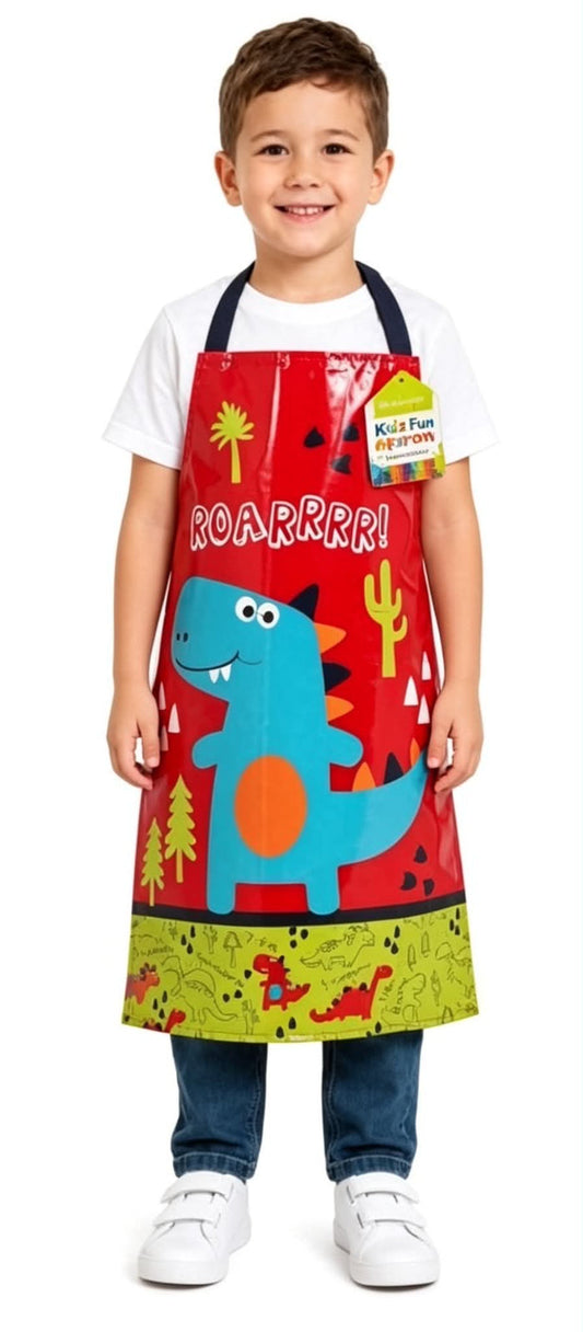 Children's Dinosaur Wipe Clean Apron by Cooksmart