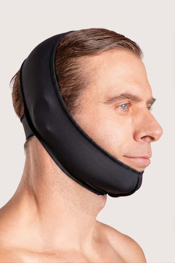 Chin Strap Support Compression Garment W/ No Neck Support (FA01) - Isavela Compression Garments