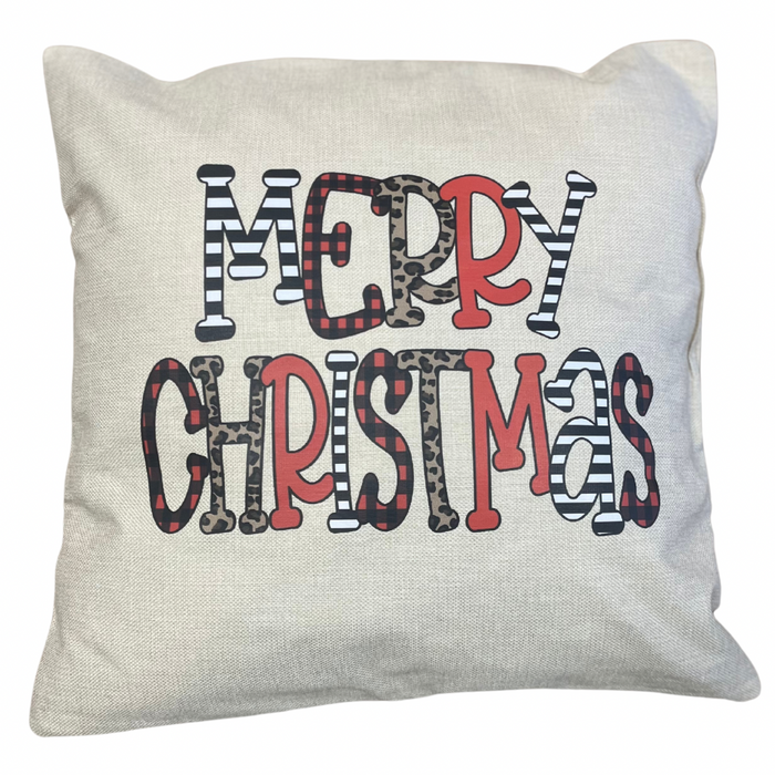 Christmas Décor Pillows Merry Christmas Merry Christmas   Daydreamer Creations- Tilden Co.