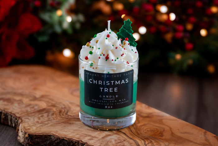 Christmas Tree Holiday Candle Candle Carhart Heritage Farms- Tilden Co.