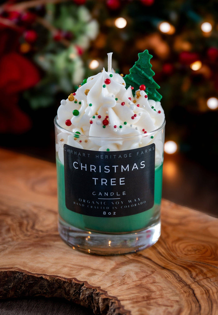 Christmas Tree Holiday Candle Candle Carhart Heritage Farms- Tilden Co.