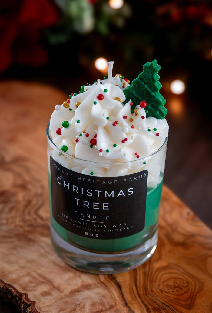 Christmas Tree Holiday Candle Candle Carhart Heritage Farms- Tilden Co.