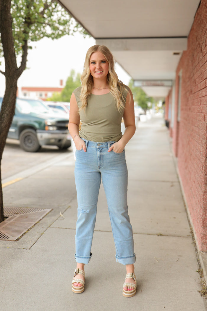 Codi Super High Rise Dad Jean Jeans Eunina- Tilden Co.