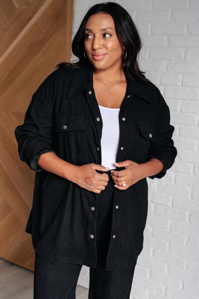 Come Rain or Shine Button Down Top Blouse Ave Shops- Tilden Co.
