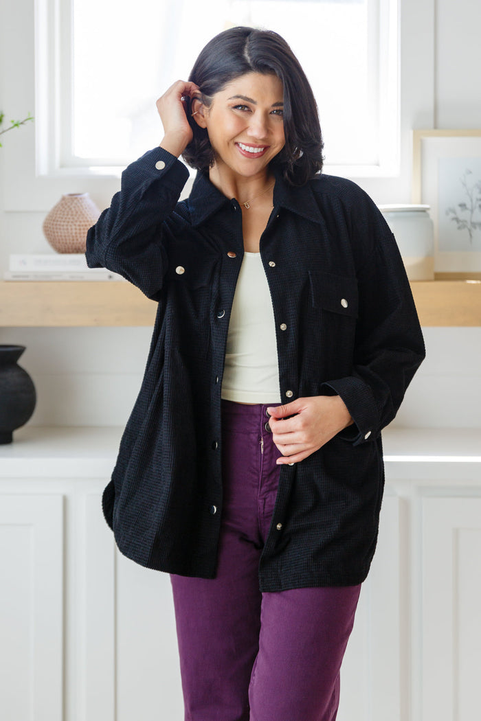 Come Rain or Shine Button Down Top Blouse Ave Shops- Tilden Co.