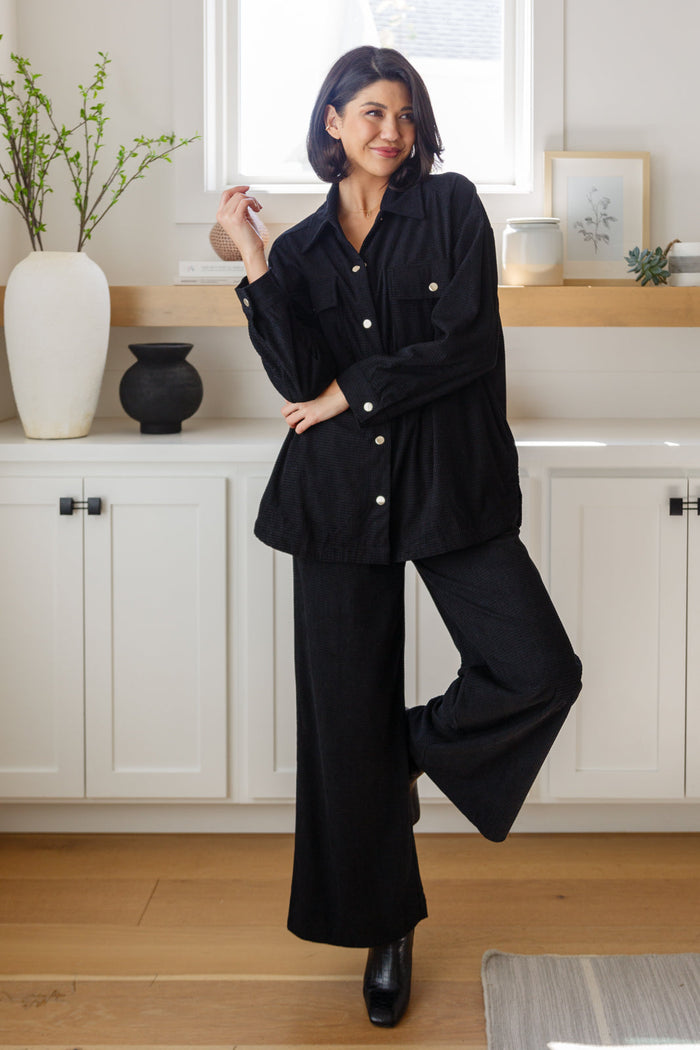 Come Rain or Shine Button Down Top Blouse Ave Shops- Tilden Co.