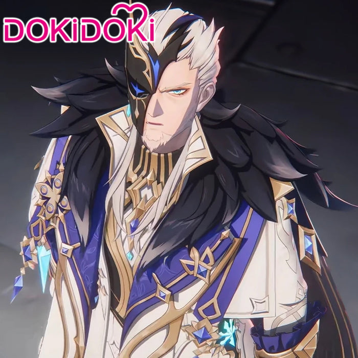 【Confirmed】$5 Deposit =10% OFF Coupon DokiDoki Game Genshin Impact Cosplay Pierro Costume The Jester Eleven Fatui Harbingers Snezhnaya