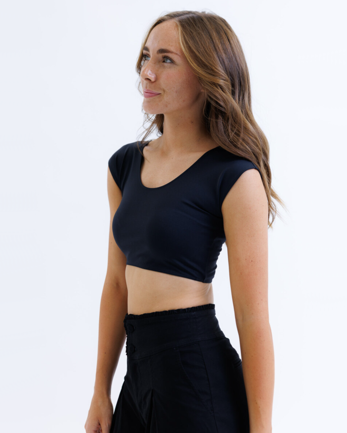 Contour Demi Tee - Smoothing Layering Tee Layering Top Downeast- Tilden Co.