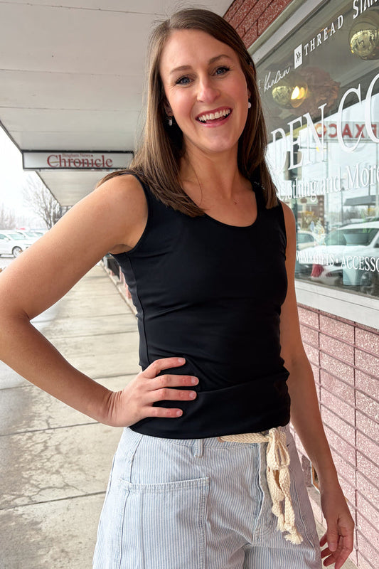 Contour Tank Black / XS Black XS Tank Top Downeast- Tilden Co.