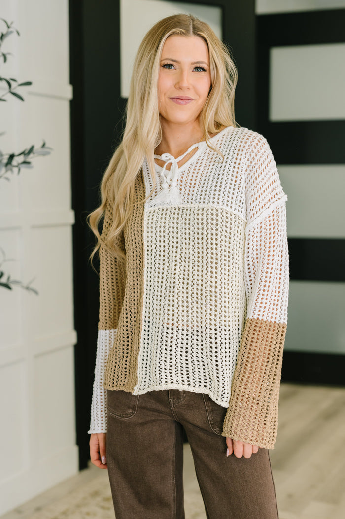 Corner of the Block Loose Knit Sweater Sweater Ave Shops- Tilden Co.