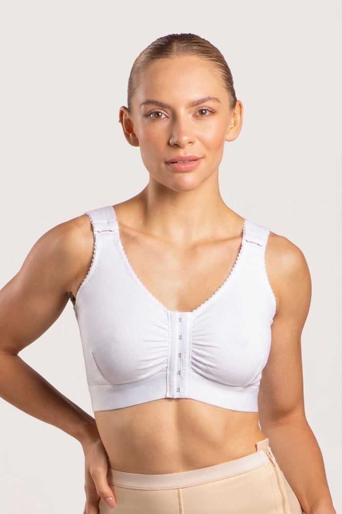 Cotton Surgical Recovery Bra with 2” Elastic Band (CB02)
