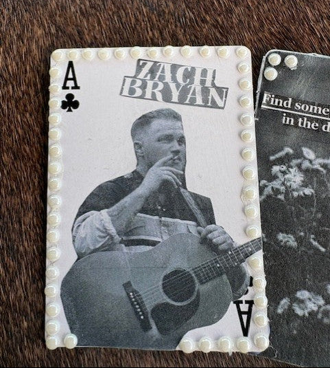 Country Music Star Bedazzled Hat Card Set Design #2