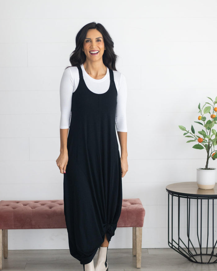 Crew Neck 3/4 Sleeve Halftee Layering Top HALFTEE Layering Fashions- Tilden Co.