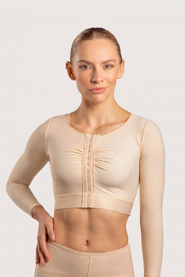 Cropped Bra/Vest with Long Sleeves (VS02-LS)
