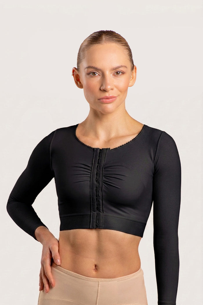 Cropped Bra/Vest with Long Sleeves (VS02-LS)