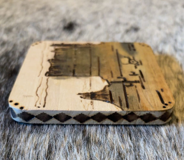 Custom Handmade Wood Burned - Desert Coaster Set Of 2