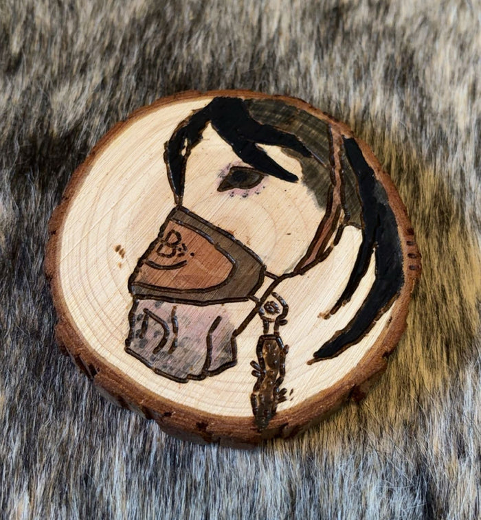 Custom Handmade Wood Burned - Saddle Broncs Coaster Set Of 2