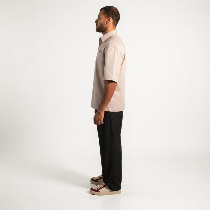 Denjoe Short Sleeve Linen Shirt Boxy Fit