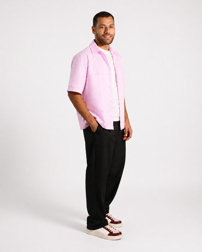 Denjoe Short Sleeve Linen Shirt Boxy Fit