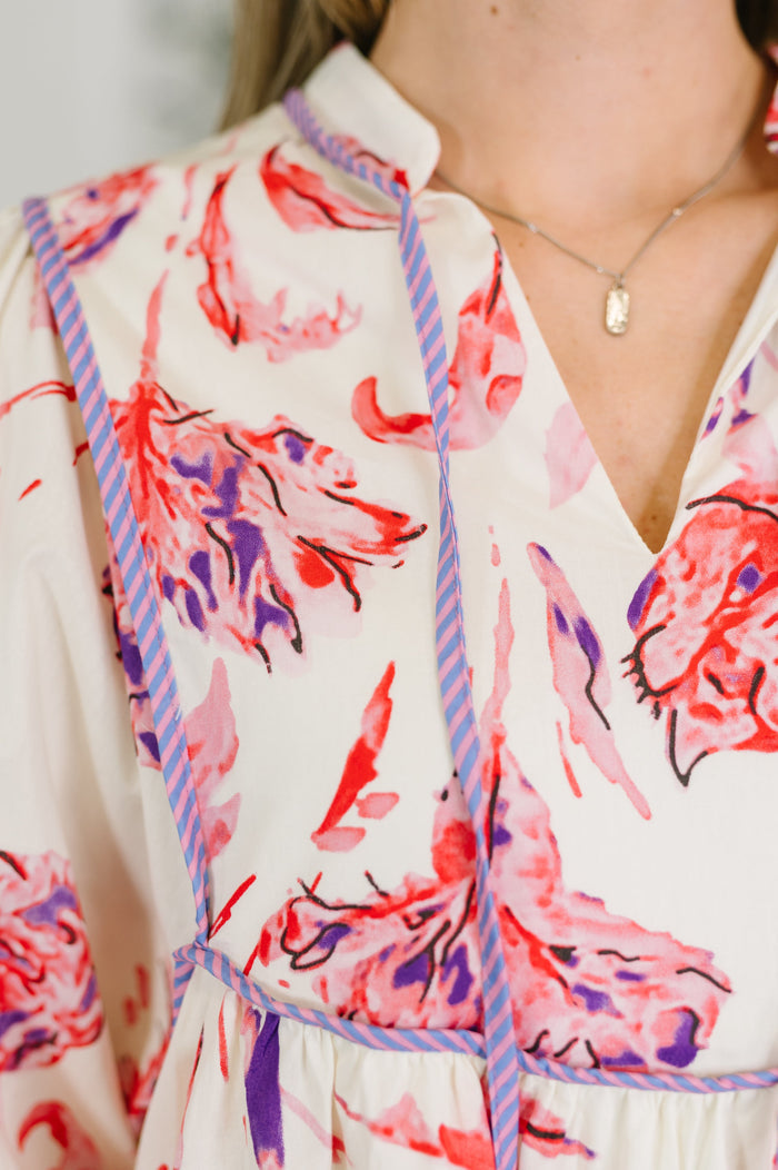 Destination Unknown Floral Dress Midi Dress Ave Shops- Tilden Co.