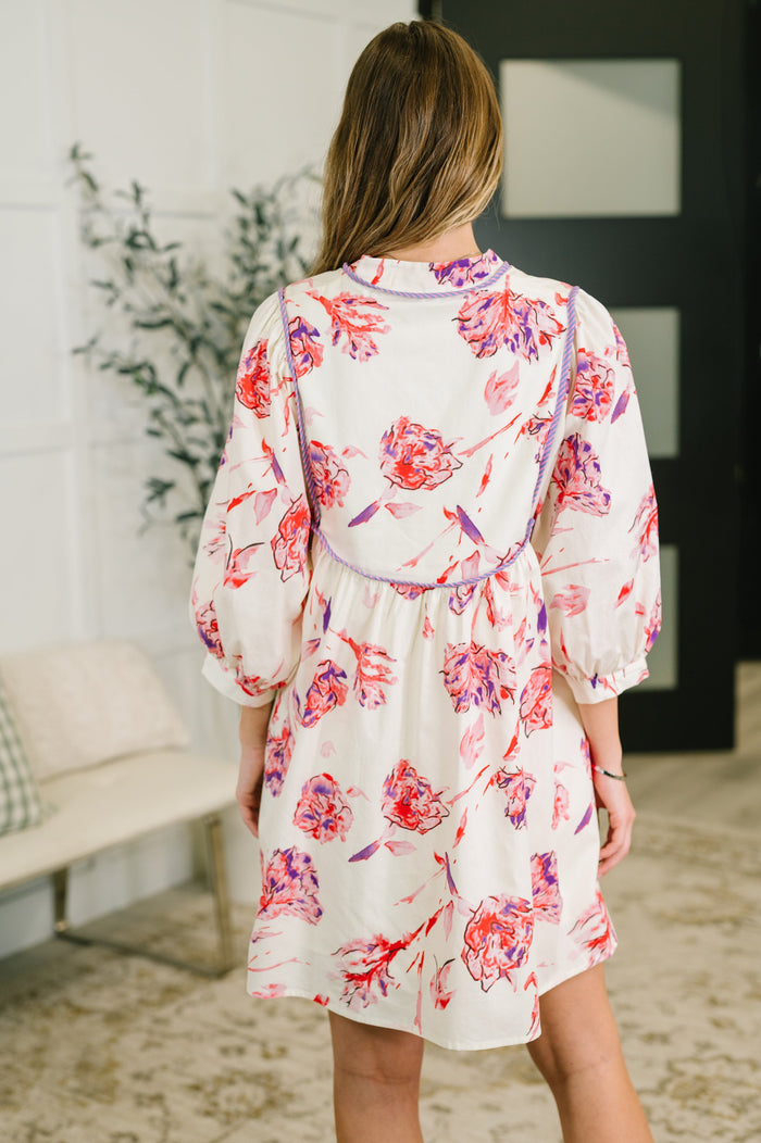 Destination Unknown Floral Dress Midi Dress Ave Shops- Tilden Co.