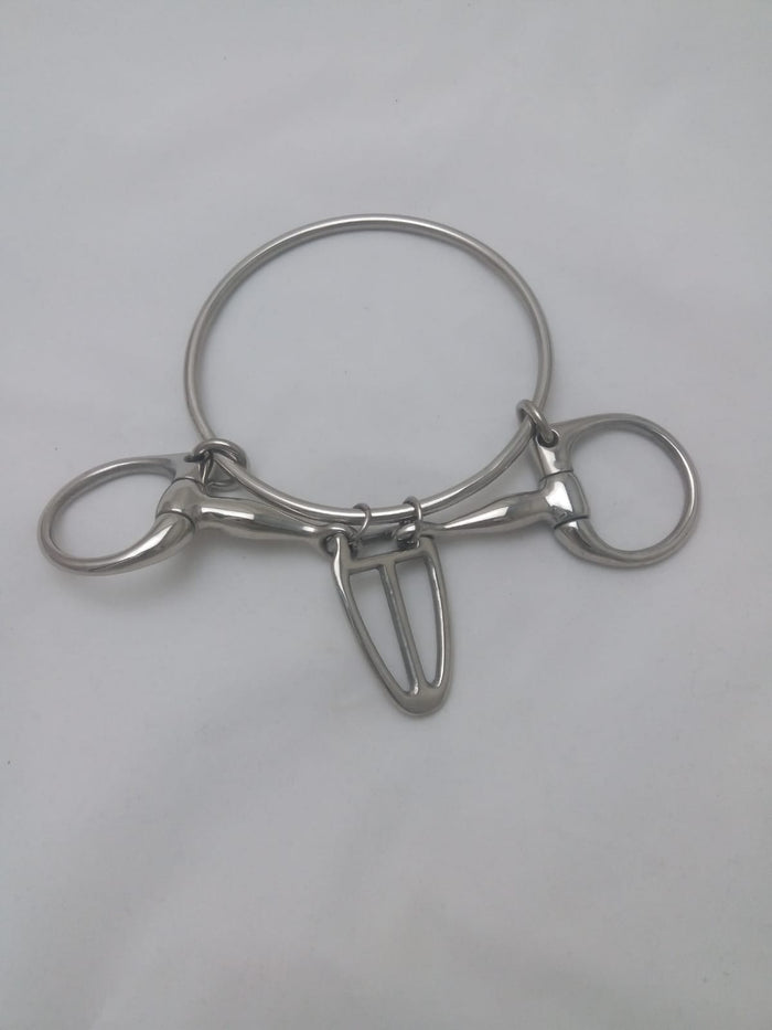 Dexter Snaffle with Tongue Control Bit - 12.5cm